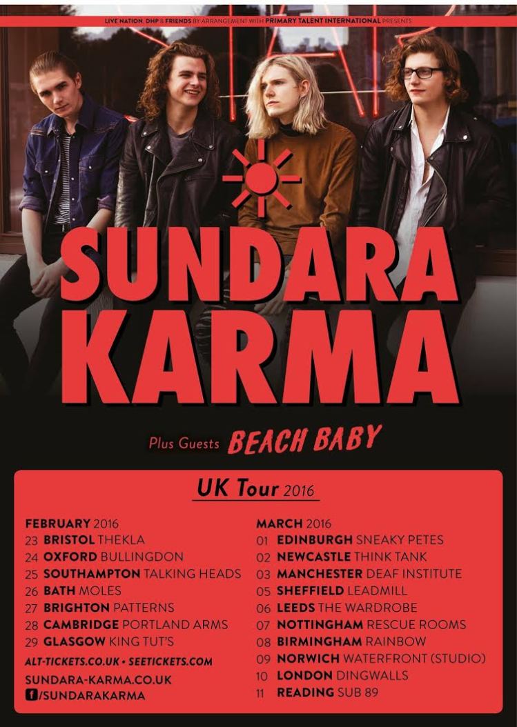 Sundara Karma UK Tour Dates 